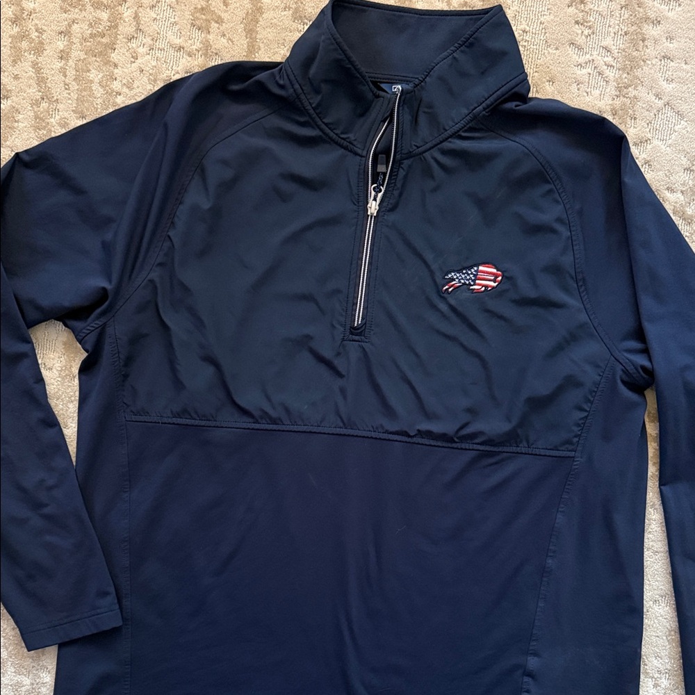 Cutter and Buck Buffalo Bills 1/4 zip- Men’s Large